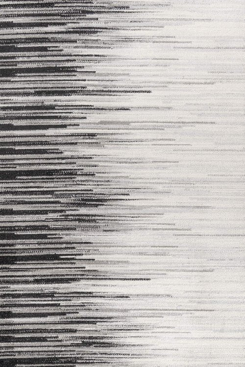 JONATHAN Y Linear Modern Half-Stripe Gray/Cream Indoor Area Rug, 3x5, Contemporary, Transitional, Easy-Cleaning for Living Room, Bedroom, Kitchen, Pet Friendly, Non-Shedding (CTP112B-3)