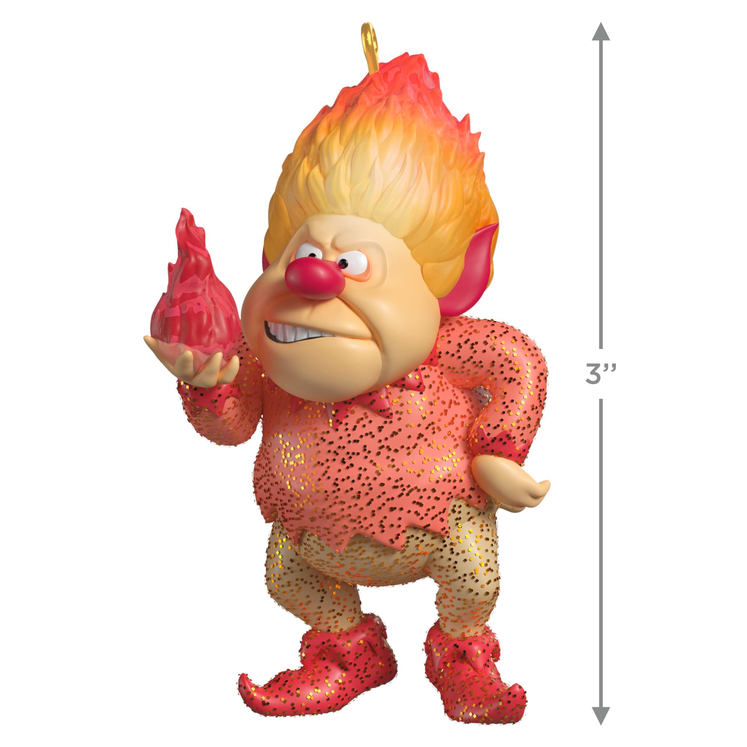 Hallmark Keepsake Christmas Ornament, The Year Without a Santa Claus Heat Miser with Light, Christmas Movie Gifts