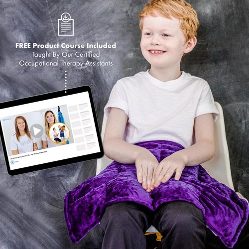 Harkla Weighted Lap Pad for Kids (Lavender)