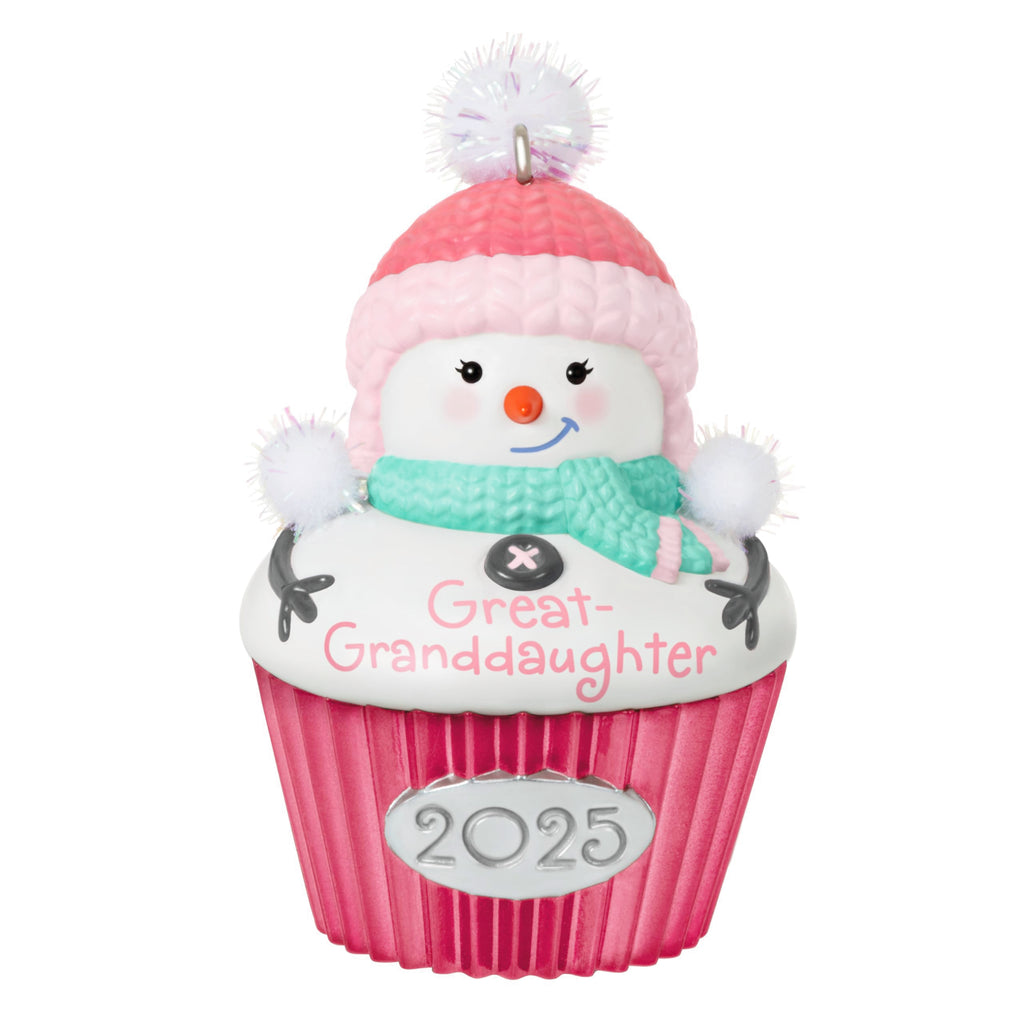 Hallmark Keepsake Christmas Ornament, Great-Granddaughter Cupcake 2025