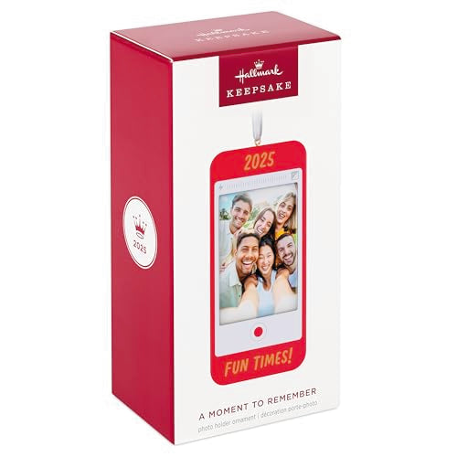 Hallmark Keepsake Christmas Ornament 2025, A Moment to Remember 2025 Photo Frame, Gifts for Friends and Family