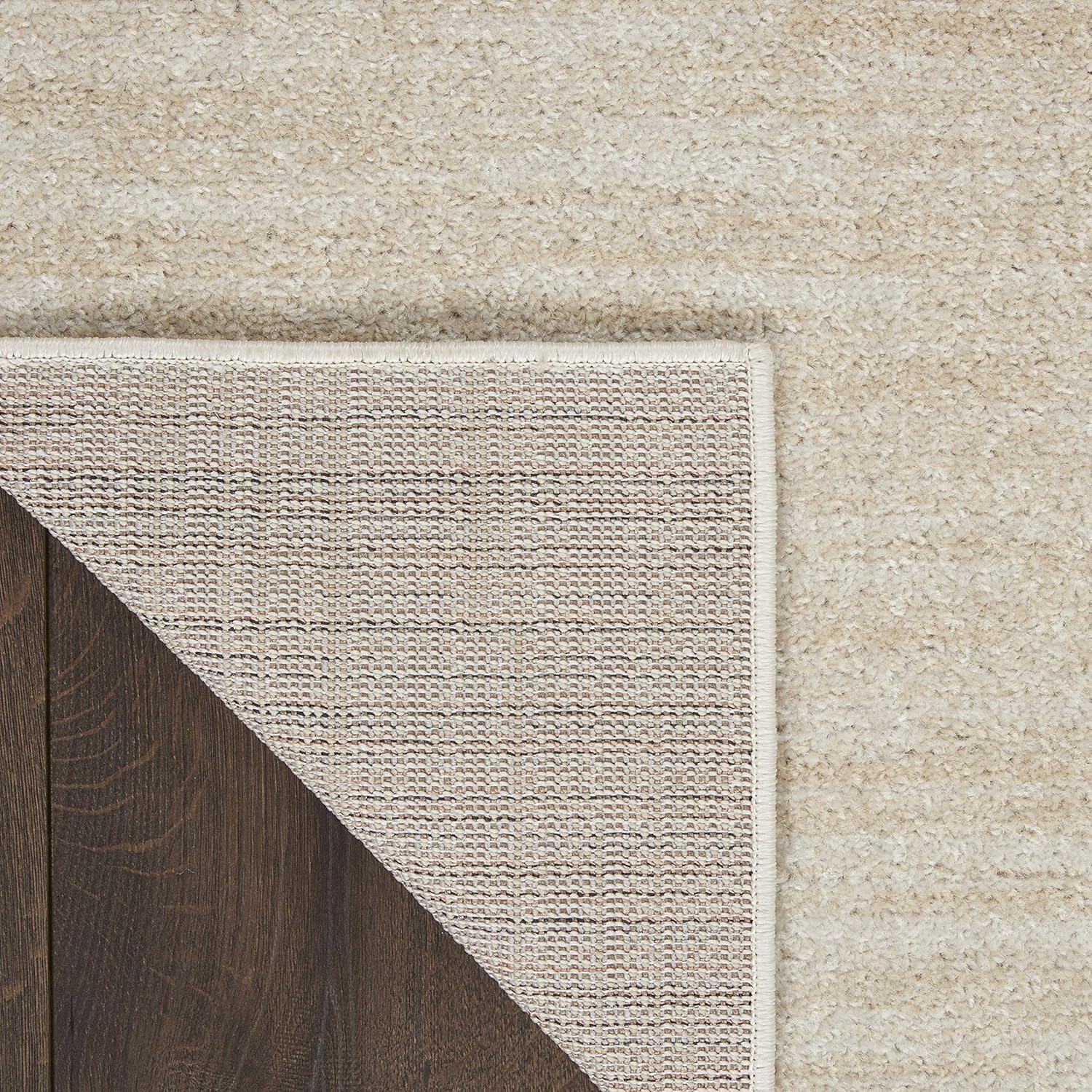 Nourison Home Area Rug - Essentials Ivory Beige 10' x 14' | Easy Clean, Non-Shedding for Any Room