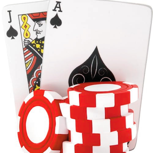 Poker Chips and Cards Christmas Ornament - Holiday Hobby Gift
