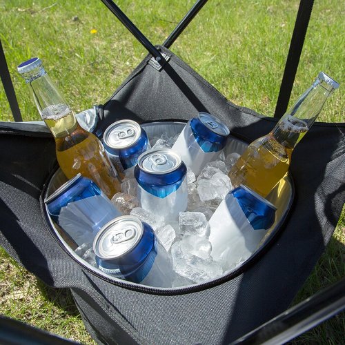 Camerons All-in-One Tailgating Table - Portable Folding Camping Table with Cooler & Cup Holders | Ideal for BBQs & Beach Trips