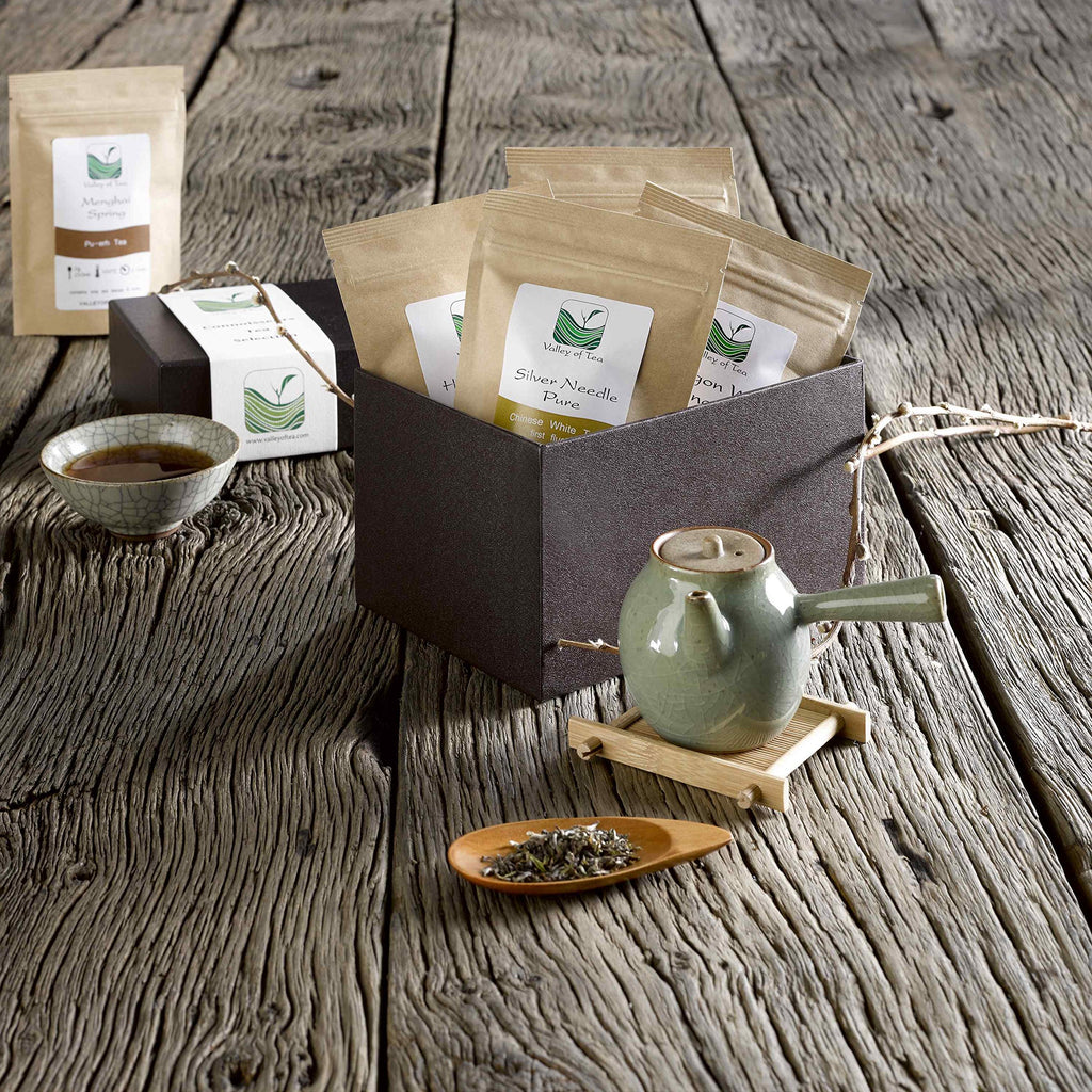 Tea Lovers Gift Basket Connoisseurs - Luxury Loose Leaf Tea Variety Pack - Specialty Teas Gift Box - Luxury Assortment of Tea Samplers - Samples Loose Leaf Tea Gift Set Tea Sampler Gift Set