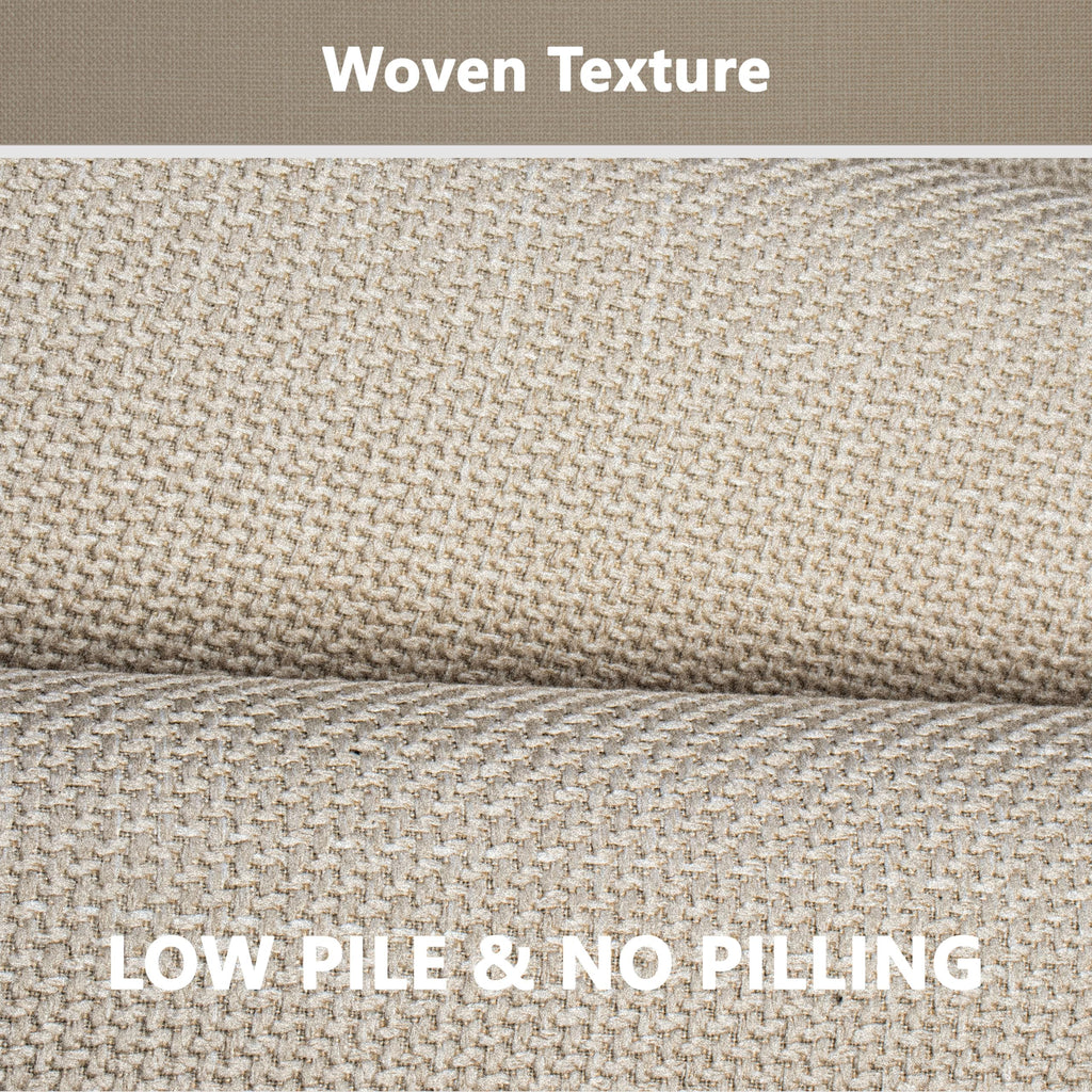 AevitasX Ultra Thin Non Slip Bath Mat with Rubber-Backing Braided Absorbent Machine Washable Bathroom Rugs, Quick Dry, Fits Under Door 17" x 24" Beige