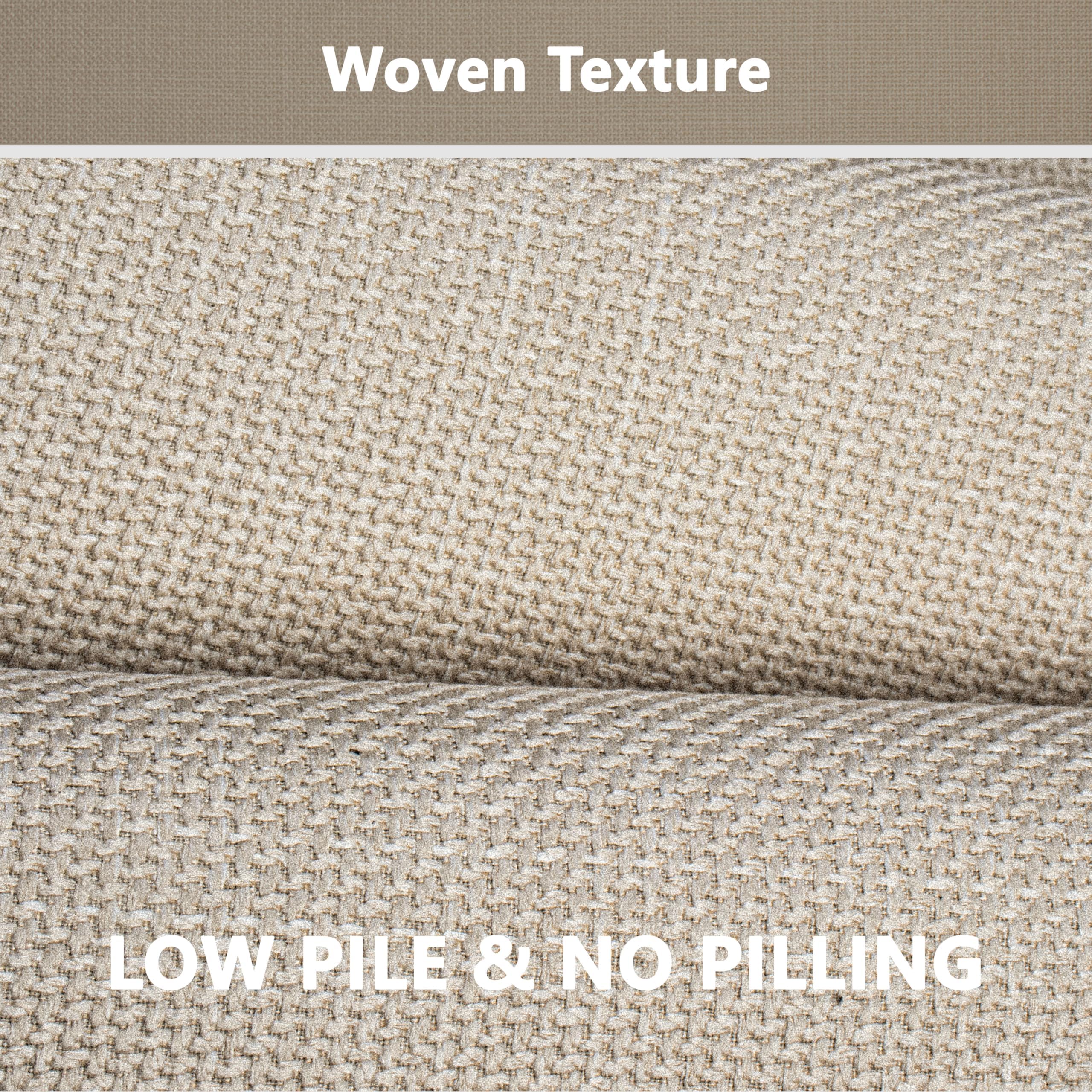 AevitasX Ultra Thin Non Slip Bath Mat with Rubber-Backing Braided Absorbent Machine Washable Bathroom Rugs, Quick Dry, Fits Under Door 17" x 24" Beige