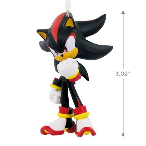 Shadow the Hedgehog Christmas Ornament - Sonic Video Game Holiday Decor