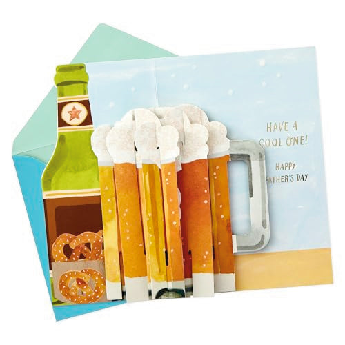 Pop-Up Father's Day Card - Beer Mug Design, 5" x 7.2"