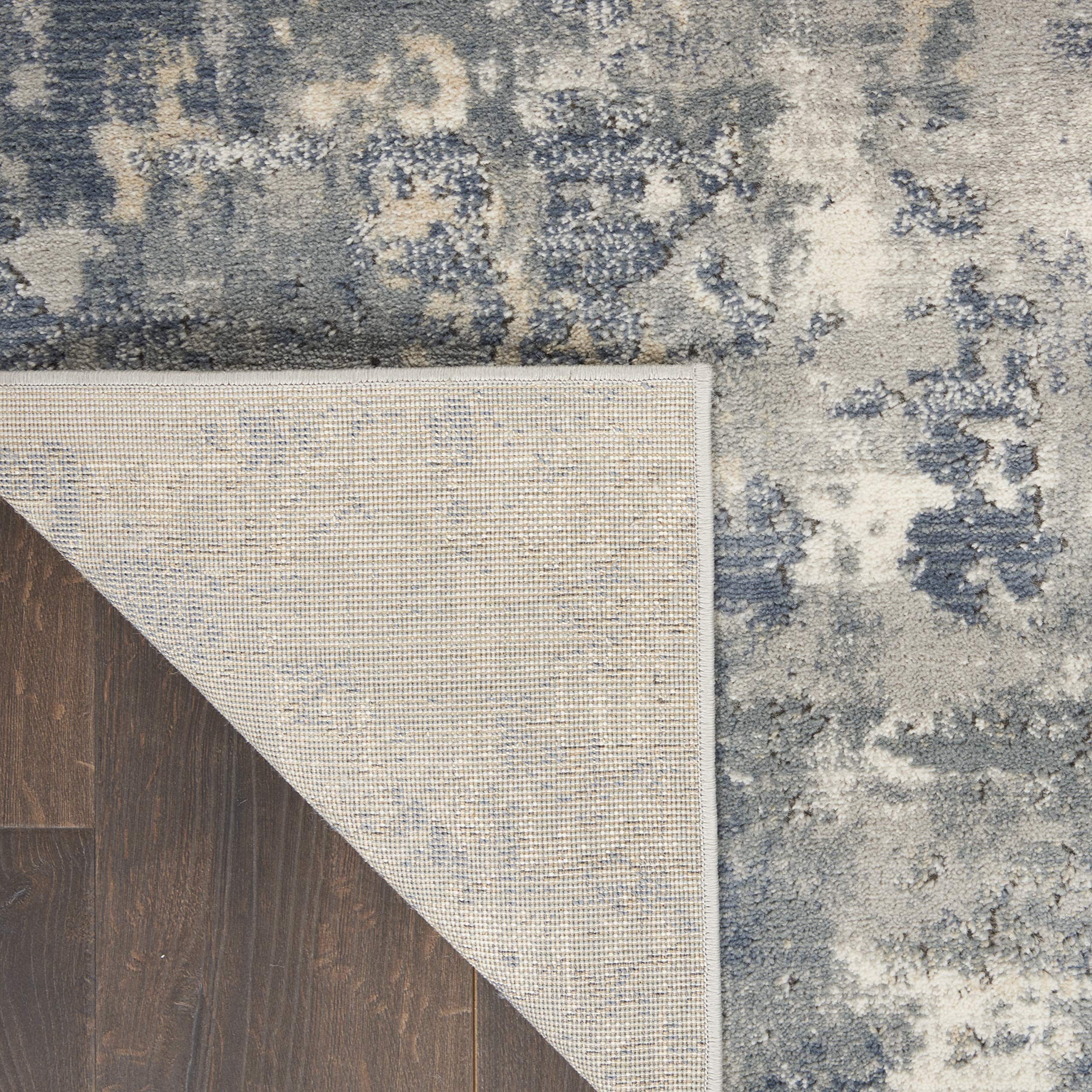 Nourison Home Concerto Grey Beige 2'2" x 7'6" Area Rug - Easy Clean, Non Shedding, Bed Room, Living Room, Dining Room, Kitchen (8' Runner)