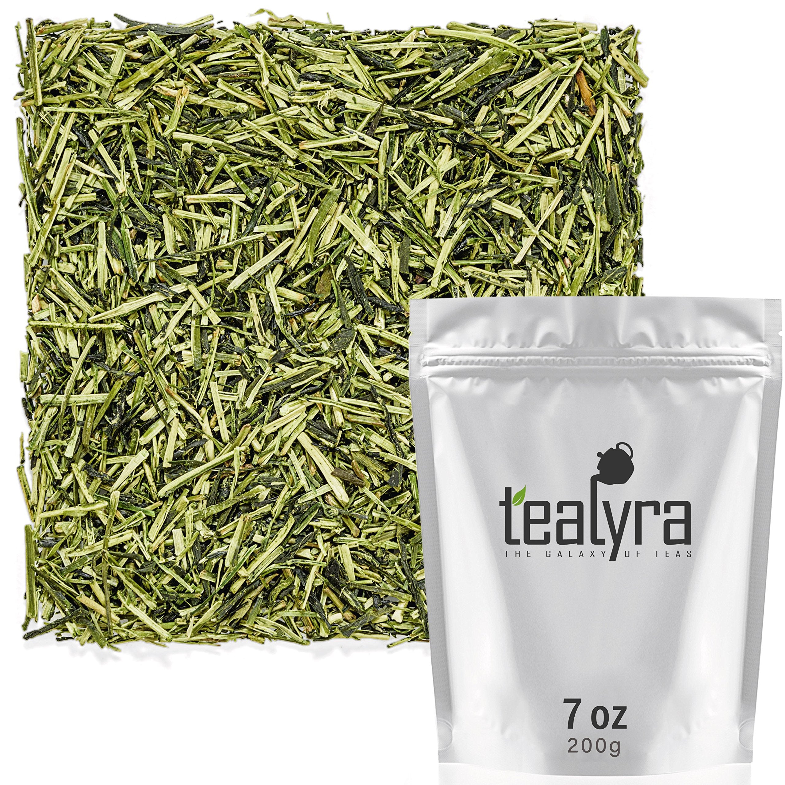 Tealyra - Premium Kukicha Twig Kabuse - Japanese Green tea - Loose Leaf Tea - Mild Slightly Nutty Flavour - High Level of Antioxidants - Caffeine Level Low - 200g