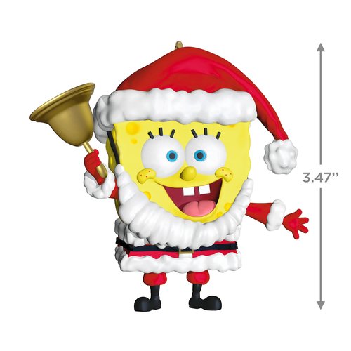 Hallmark Keepsake Christmas Ornament 2023, Nickelodeon SpongeBob SquarePants Santa, TV Show Gifts