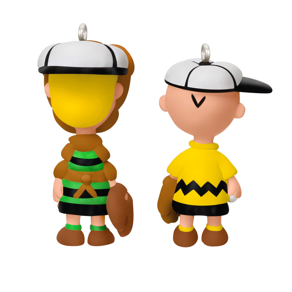 Hallmark Keepsake Peanuts Christmas Ornament, The Peanuts Gang Playing Catch, Set of 2