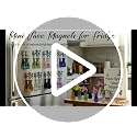 Frayot 6Pcs Mini Vase Magnets for Fridge - Purple, Pink & Clear 3D Decor