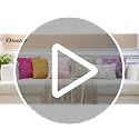 OTOSTAR Flowers Throw Pillow Cover 12x20 Inch Beige Brown