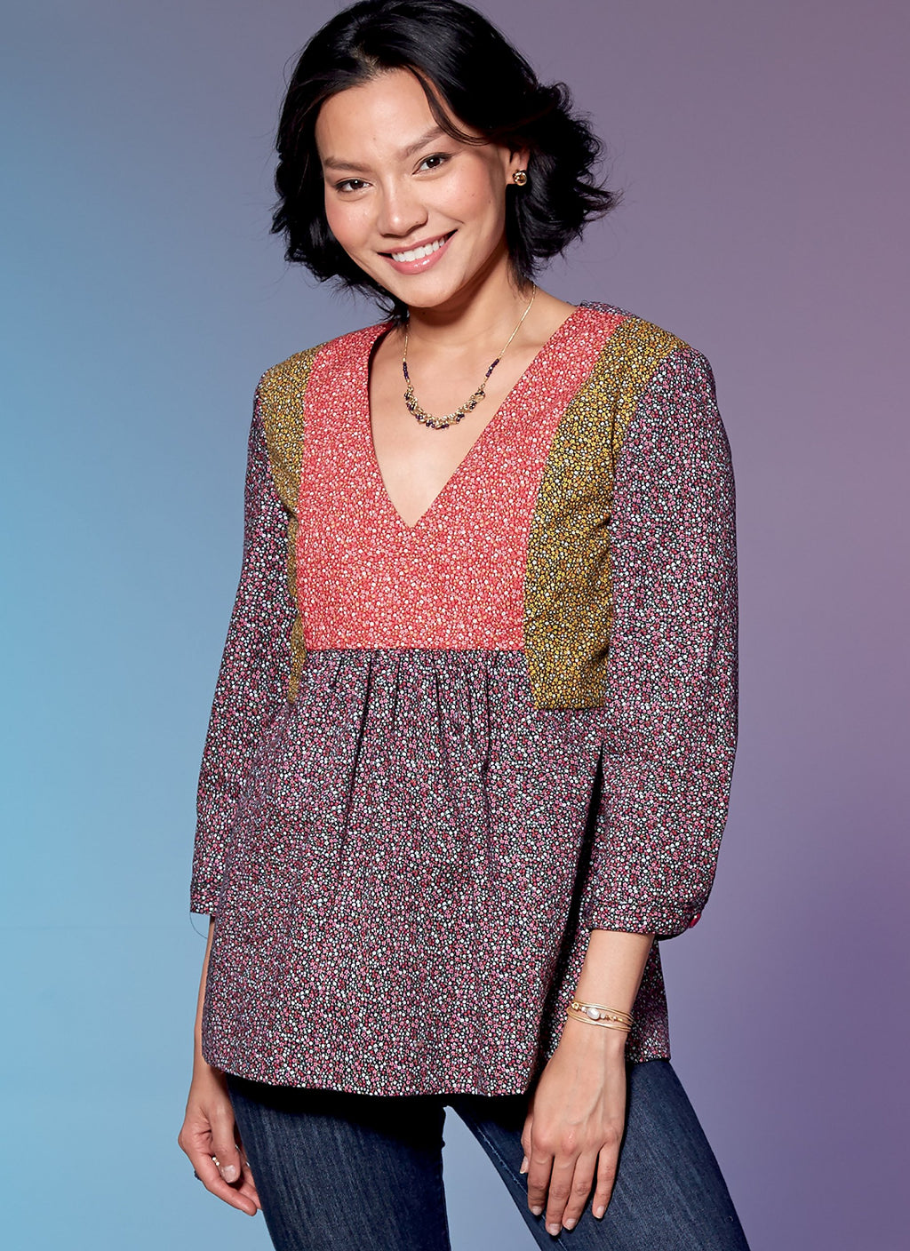 McCall Patterns Misses V Square-Neck Top/Tunic and Dresses