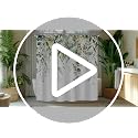 Sage Green Eucalyptus Shower Curtain Set - 72" x 72"