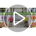 Besteek 20 Bundles Artificial Flowers for Outdoors, Mixed Color UV Resistant