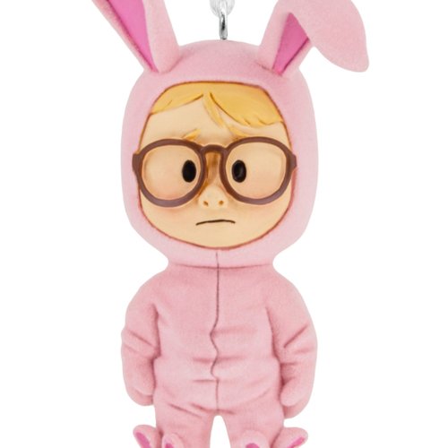 Hallmark A Christmas Story Ralphie in Bunny Suit Stylized Christmas Ornament, Christmas Movie Gifts