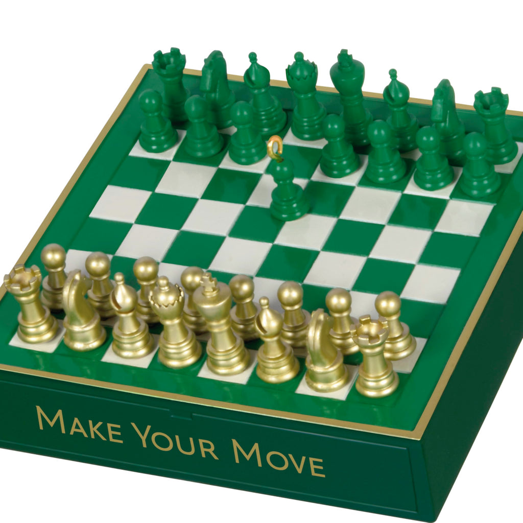 Hallmark Keepsake Christmas Ornament, Make Your Move, Gifts for Chess Players