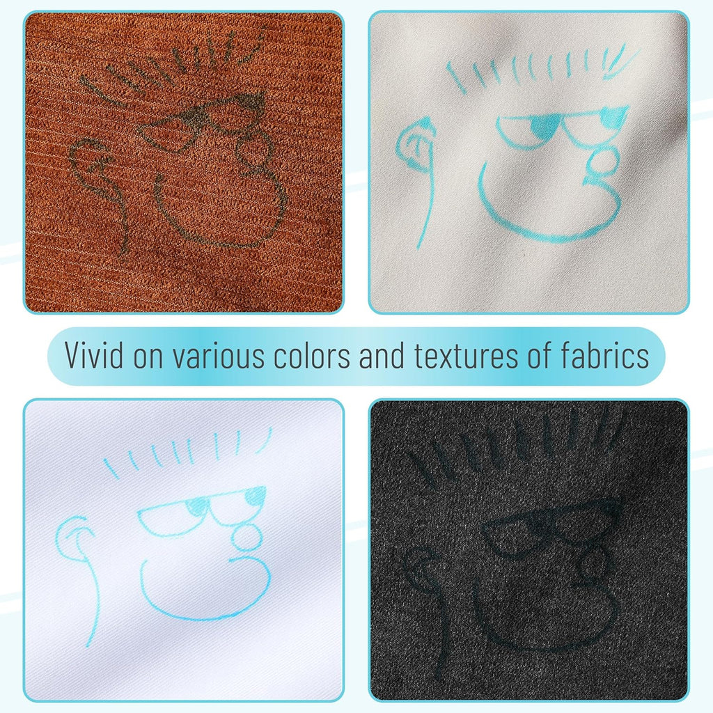 Mr. Pen Fabric Markers - Erasable & Water Soluble, 5 Pack in Blue for Sewing Projects