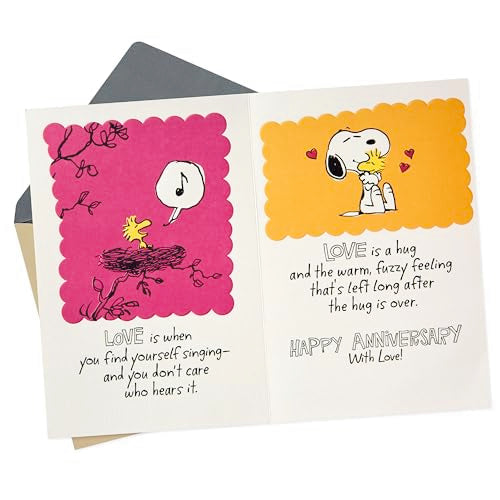 Hallmark Peanuts Anniversary Card with Sweet Sentiment