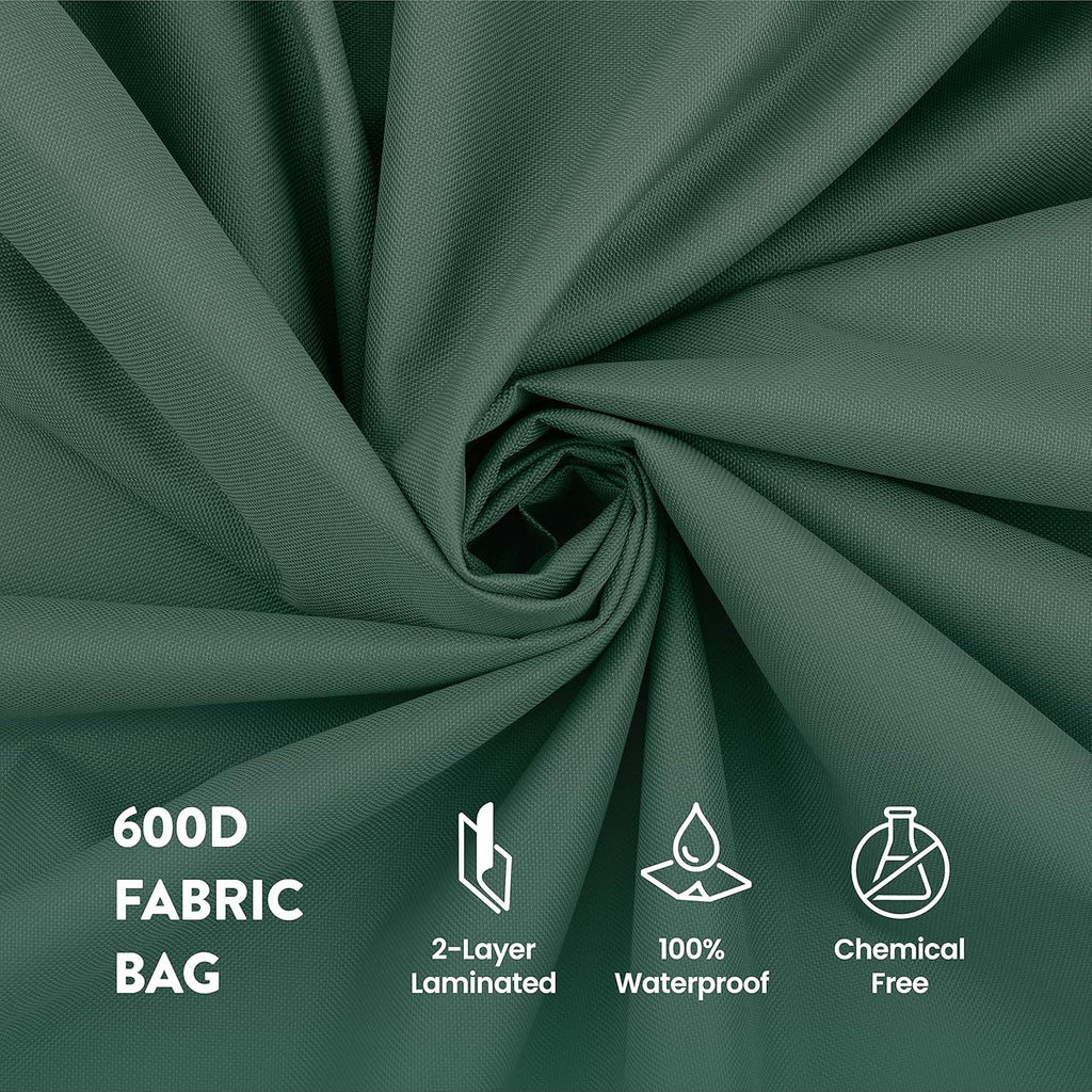 ZOBER Wreath Storage Bag - 36 Inch Capacity for 2 Wreaths | Durable 600D Oxford Fabric - Green