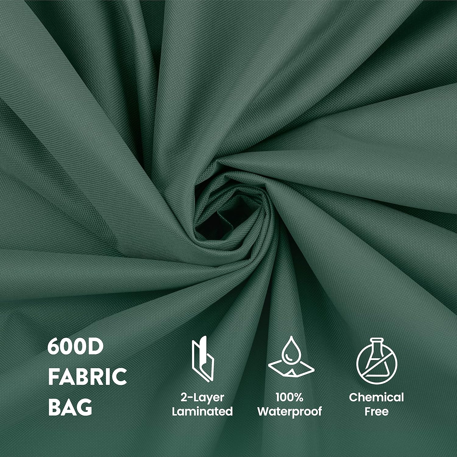 ZOBER Wreath Storage Bag - 36 Inch Capacity for 2 Wreaths | Durable 600D Oxford Fabric - Green