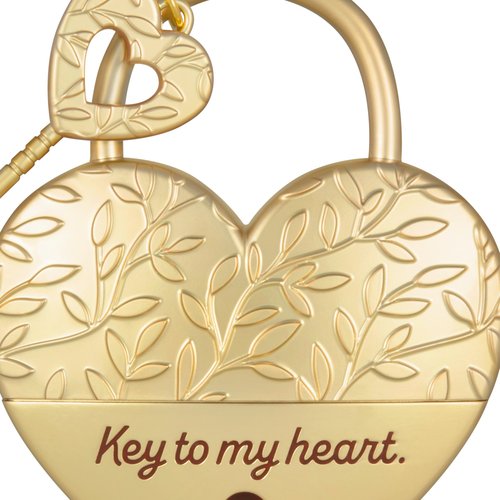Hallmark Keepsake Christmas Ornament, Key to My Heart, Metal, Gifts for Couples