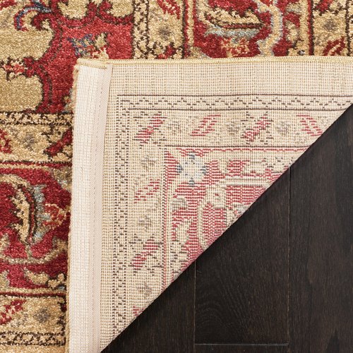 SAFAVIEH Mahal Collection Accent Rug - 2'2" x 4', Red & Natural, Traditional Oriental Design, Non-Shedding & Easy Care, Ideal for High Traffic Areas in Entryway, Living Room, Bedroom (MAH698A)