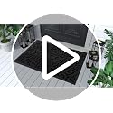 Yimobra Welcome Mat 29.5x17 Inch, Non-Slip Waterproof Outdoor Front Door Rug
