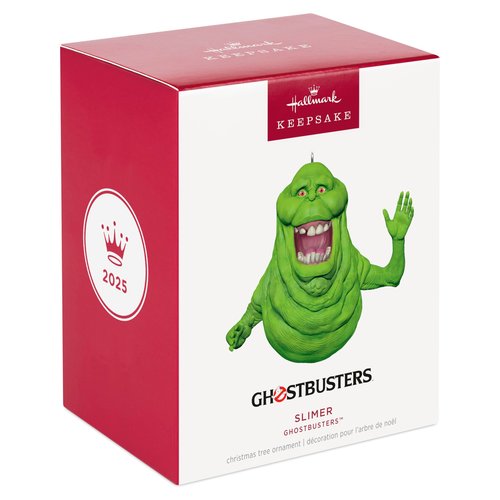 Hallmark Keepsake Christmas Ornament, Ghostbusters Slimer, Movie Gifts