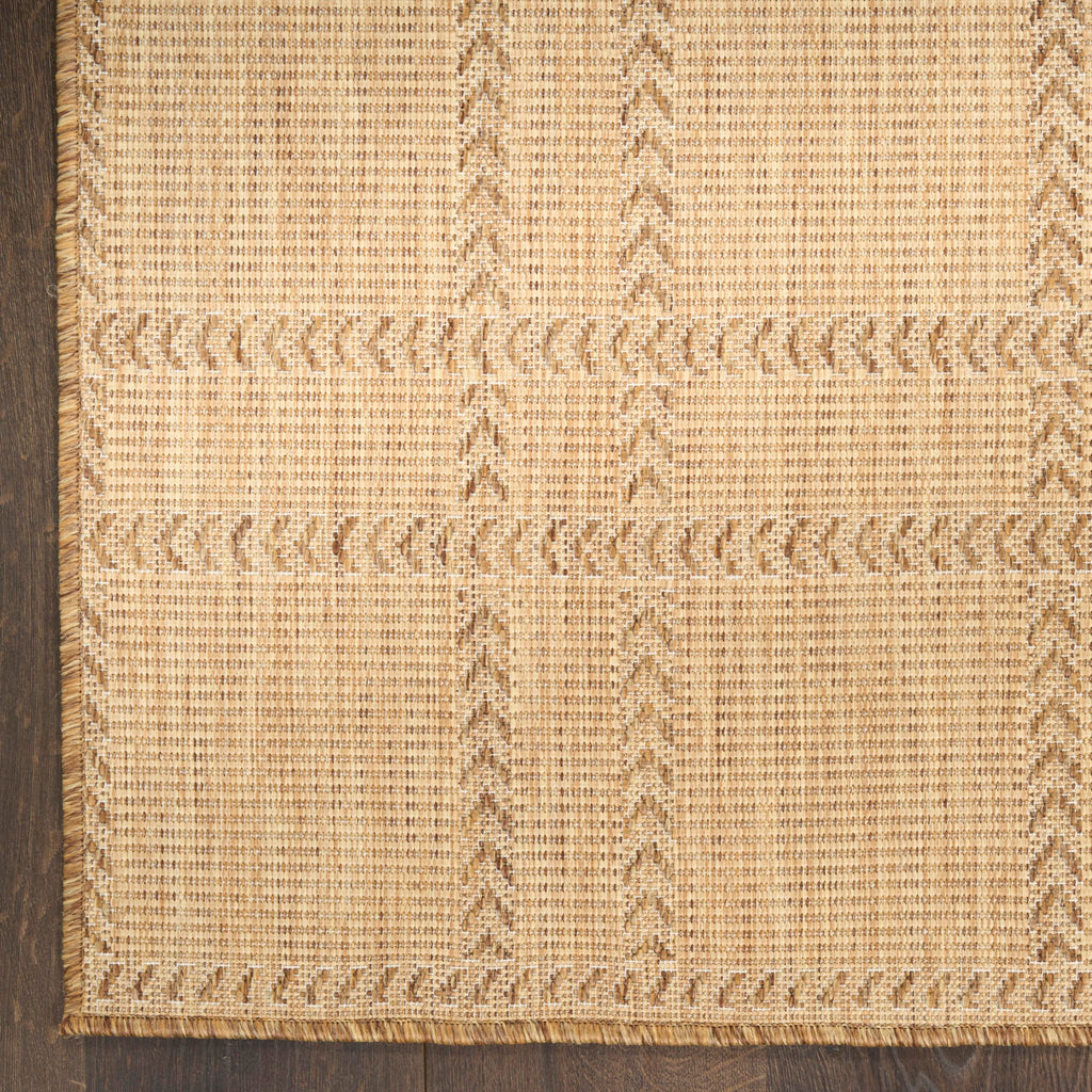 Nourison Home Horizon Indoor/Outdoor Natural 4' x 6' Area Rug - Easy Clean, Non Shedding, Bed Room, Living Room, Dining Room, Kitchen (4' x 6')