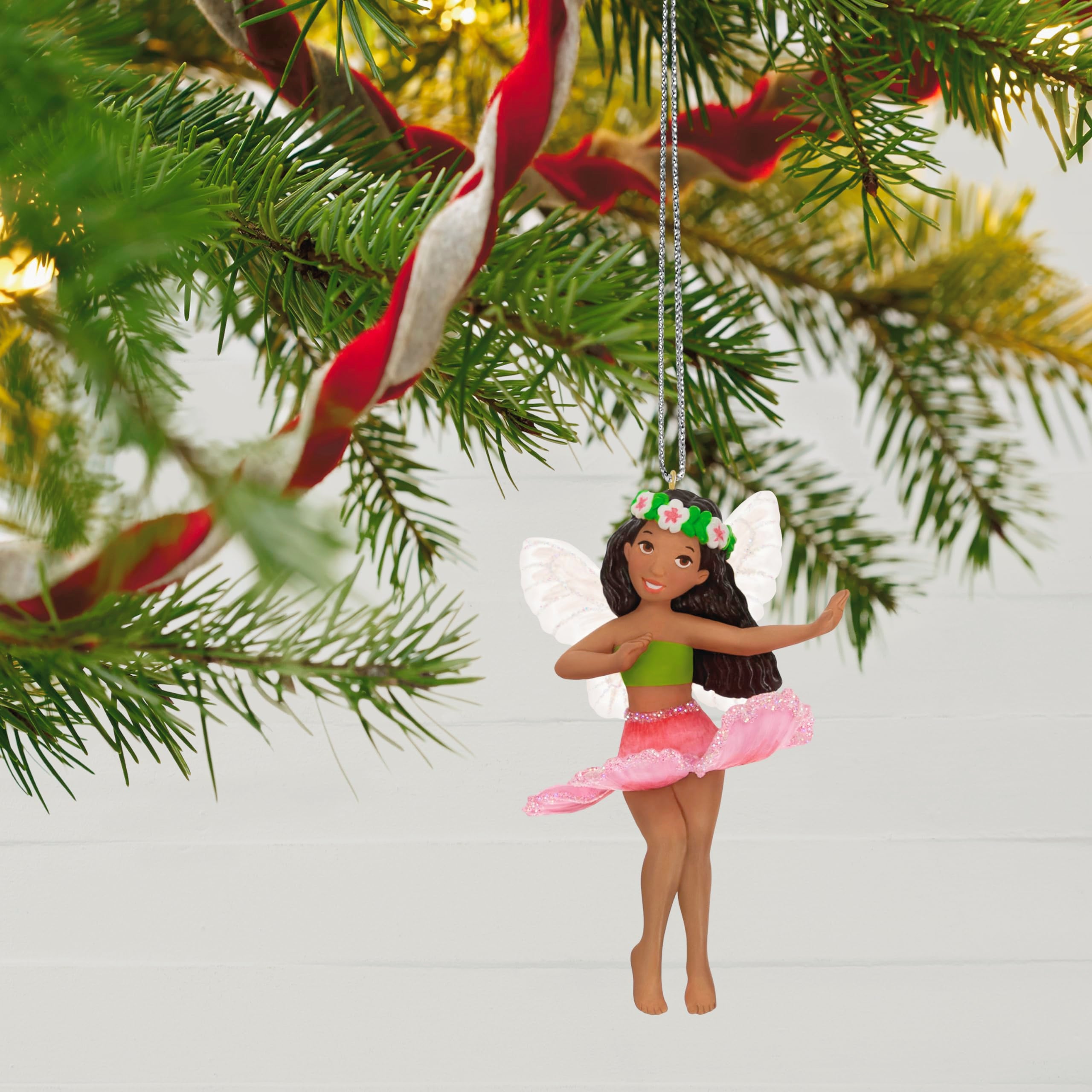 Hallmark Keepsake Christmas Ornament 2024, Fairy Messengers Hibiscus Fairy, Gift for Her