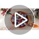 Mexican Christmas Ornament Set - 24 Colorful Fabric Balls with Talavera Pattern