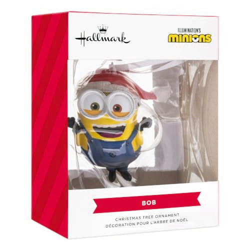 Minions Christmas Ornament - Bob in Santa Hat - Seasonal Minions Variation
