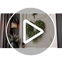 Artificial Heart-Shaped Cedar Wreath for Front Door & Holiday Decor