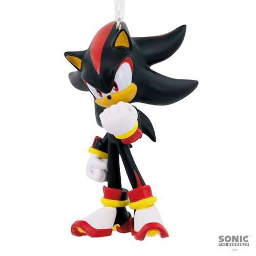 Shadow the Hedgehog Christmas Ornament - Sonic Video Game Holiday Decor