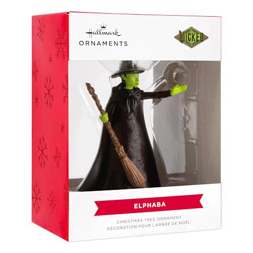 Hallmark Wicked Elphaba Christmas Ornament - Movie Gift, Green Skinned Witch