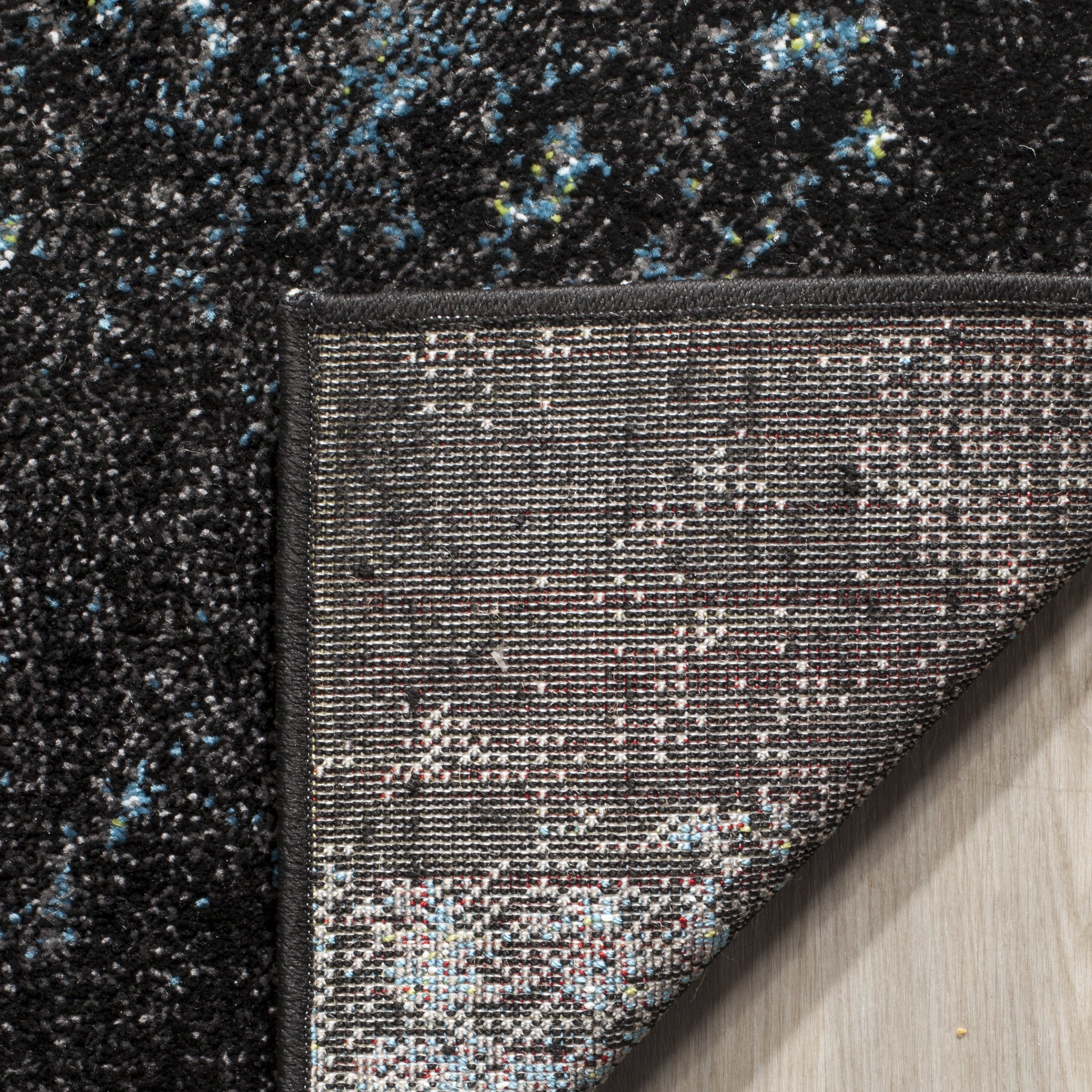 SAFAVIEH Glacier Collection Runner Rug - 2'3" x 8', Blue & Multi, Modern Abstract Design, Non-Shedding & Easy Care, Ideal for High Traffic Areas in Living Room, Bedroom (GLA124B)