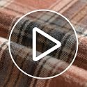 Rust Farmhouse Table Runner 13x72 Inch - Fall Plaid Home Decor, Durable Polyester