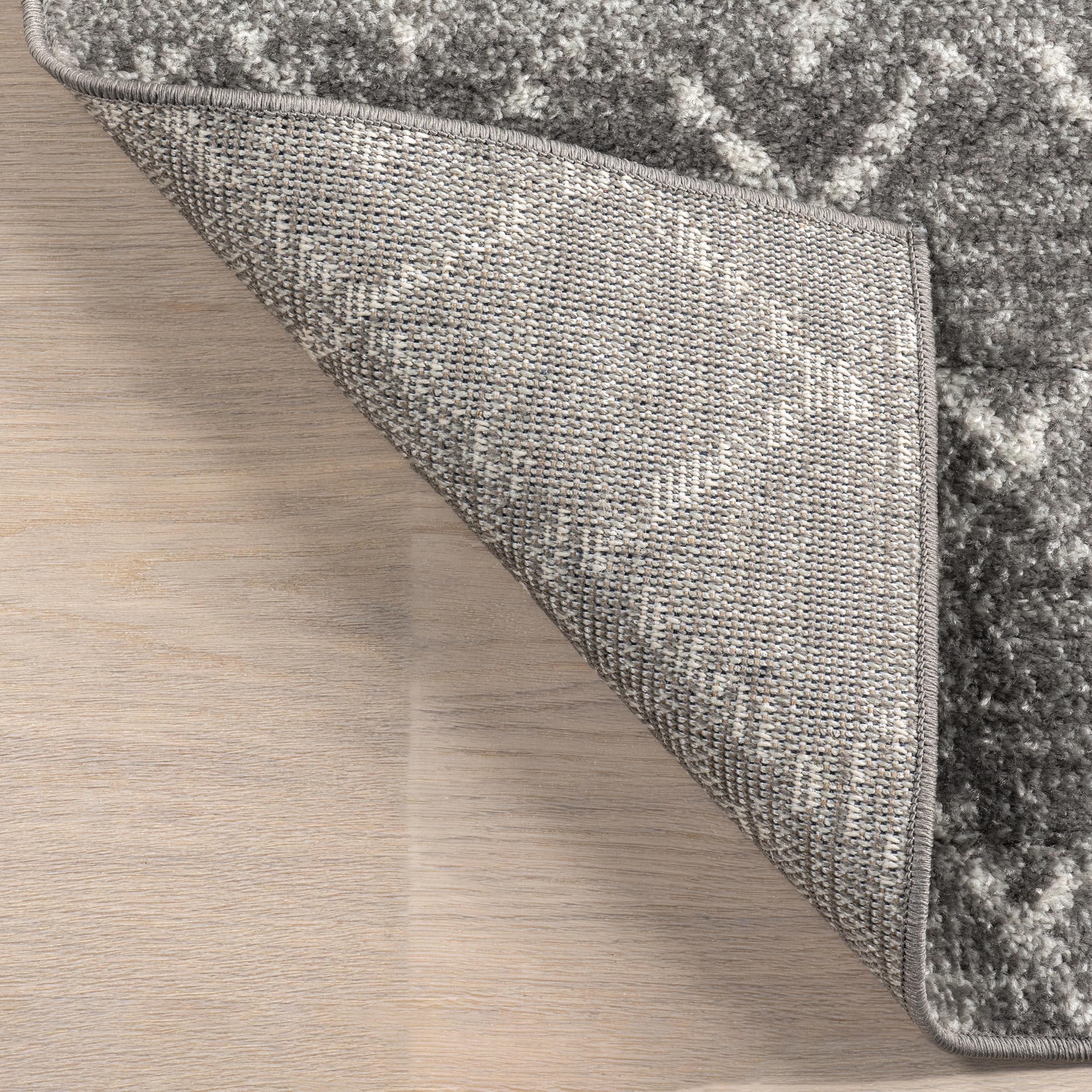 nuLOOM 2x3 Moroccan Blythe Area Rug, Dark Grey, Faded Bohemian Design, Stain Resistant, For Bedroom, Dining Room, Living Room, Hallway, Office, Kitchen, Entryway