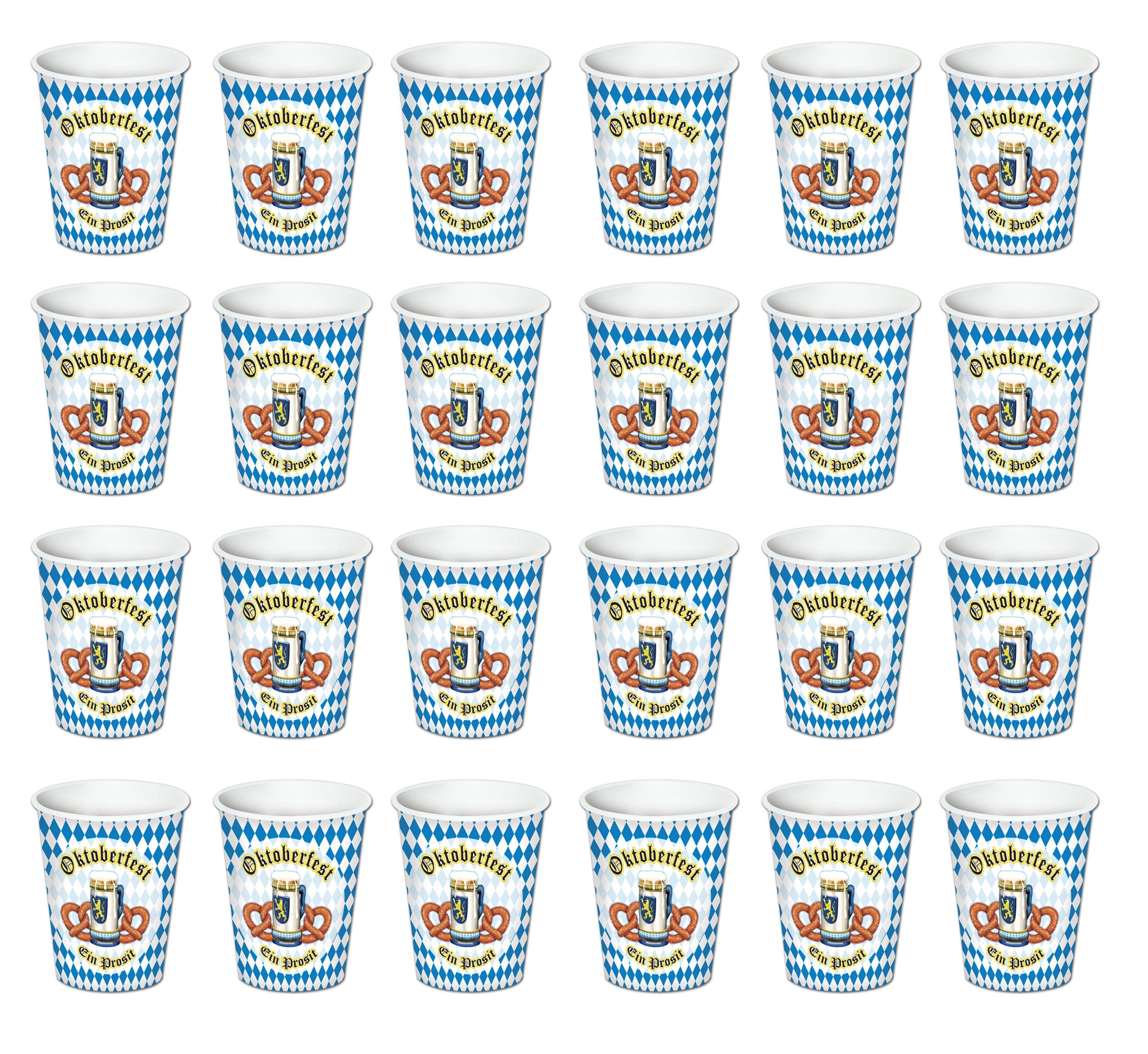 Beistle , 24 Piece Oktoberfest Beverage Cups, 9 Ounces