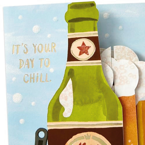 Pop-Up Father's Day Card - Beer Mug Design, 5" x 7.2"