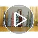 5FT Collapsible Pop Up Christmas Tree with 90 LED Lights - Green Silver