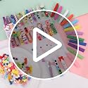 50-Pack Colored Clothespins - 2.9-Inch Wooden Clips for Crafts