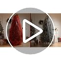Christmas Tree Disposal Bag 12x6 ft Clear with Ribbon Pull Bow - Holiday Storage