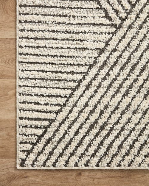 Loloi Fabian Collection FAB-06 Charcoal/Ivory 2'-7" x 7'-6" Runner Rug