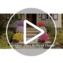Roberly 24 Bundles of Multicolor Artificial Flowers for Outdoors