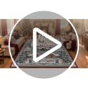 Grey Christmas Area Rug 5x7 ft Non-Slip Village Scene Living Room Decor